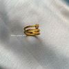 Picture of Triple Band Nail ring with crystal