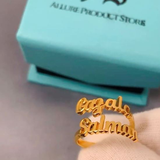 Personalized Custom Couple Name Ring – milesgifts