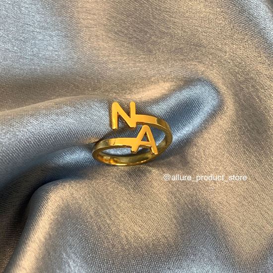 Personalized Initial Ring With Two Letters, Custom Letter Ring, Dainty Gold Initial  Ring, Minimalist Letter Ring, Simple Initial Ring - Etsy