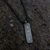 Picture of 2D Vertical Bar Necklace with thick chain