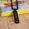 Picture of 2D Vertical Bar Necklace with thick chain