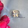 Picture of Wide Band Engraved Double name Ring