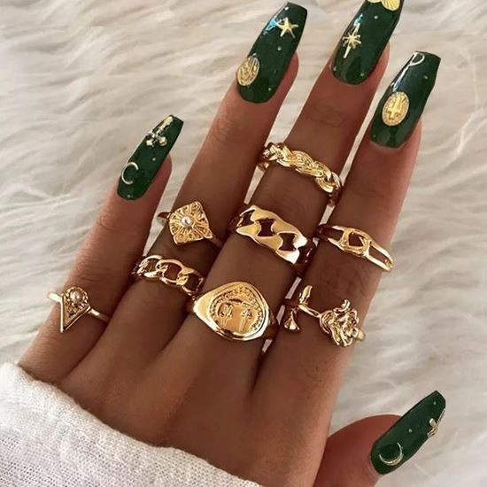 Picture of Bohemia Knuckle set of 8 rings