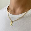 Picture of Modern initial name necklace unisex