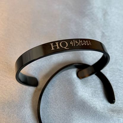 Picture of Personalized Half cuff Bracelet Medium