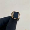 Picture of Golden Square Men Ring
