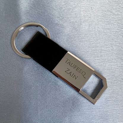 Picture of Leather Engraved Keychain