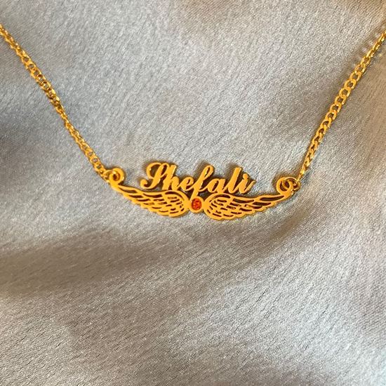 Picture of Angel Wing Name Necklace