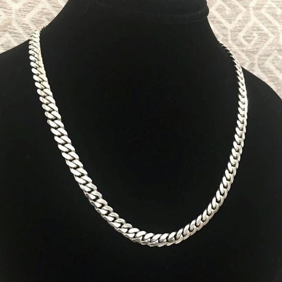 Picture of Cuban thick silver chain