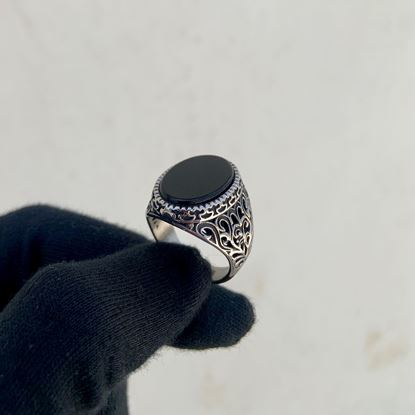 Picture of Hallow Black Men Ring