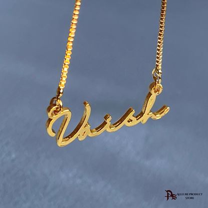 Picture of Signature font Name necklace