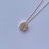 Picture of Clover heart necklace crystal Gold