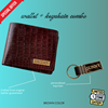 Picture of Personalized Leather Wallet and keychain combo